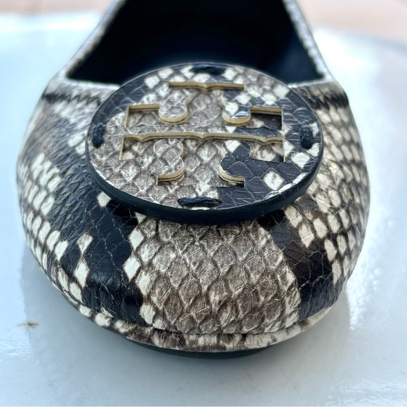 NWOT Tory Burch Minnie Snake Print Flats - Picture 8 of 11